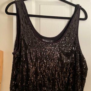 Sequin Black Tank, bycorpus